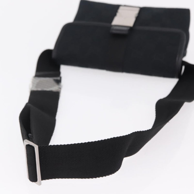 Gucci Buckle Waist Gg Canvas Black Bag