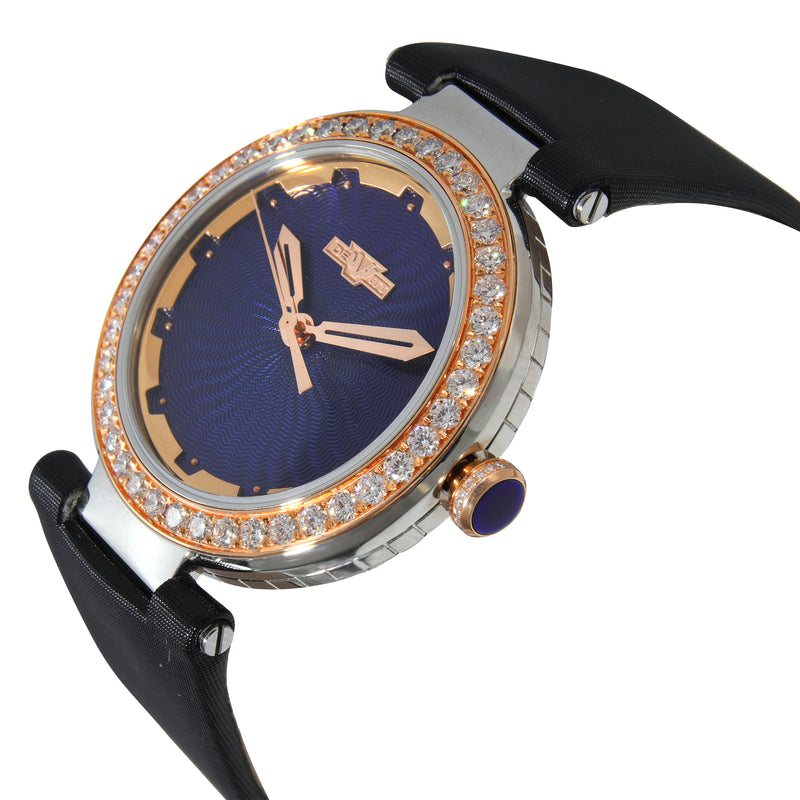Dewitt Blue Empire Bem.qz.001-Blk Unisex Watch 18kt Stainless Steel-Rose Gold 18kr+ss Wrist