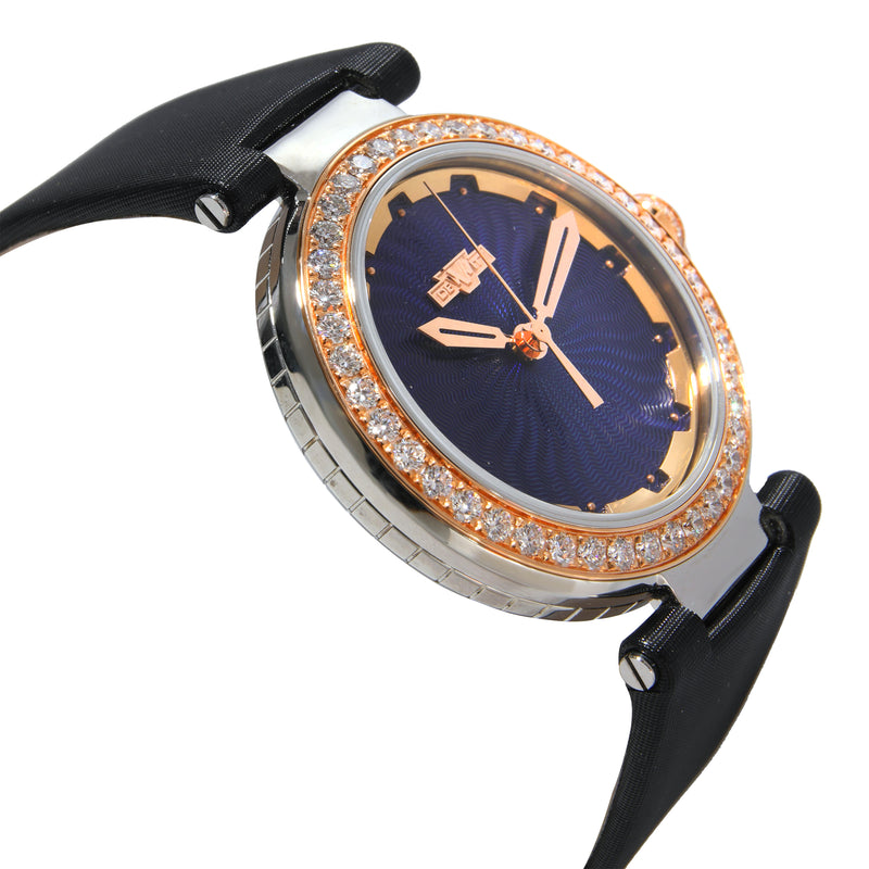 Dewitt Blue Empire Bem.qz.001-Blk Unisex Watch 18kt Stainless Steel-Rose Gold 18kr+ss Wrist