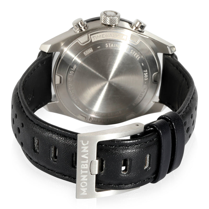 Montblanc Timewalker 119941 7503 Mens Watch Stainless Steel-Ceramic Black Steel/ceramic Wrist