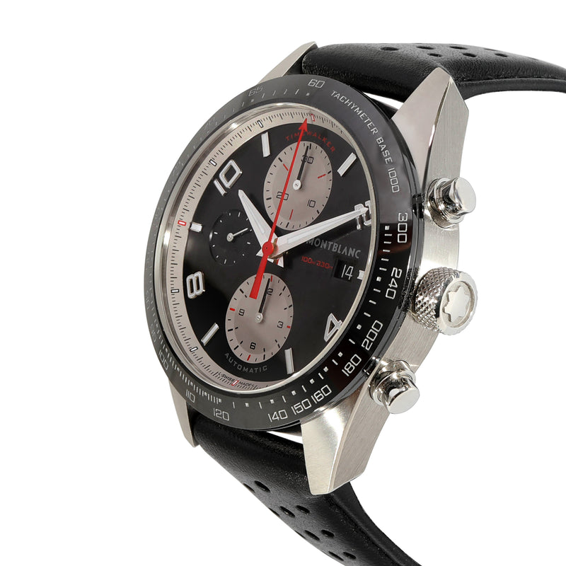 Montblanc Timewalker 119941 7503 Mens Watch Stainless Steel-Ceramic Black Steel/ceramic Wrist