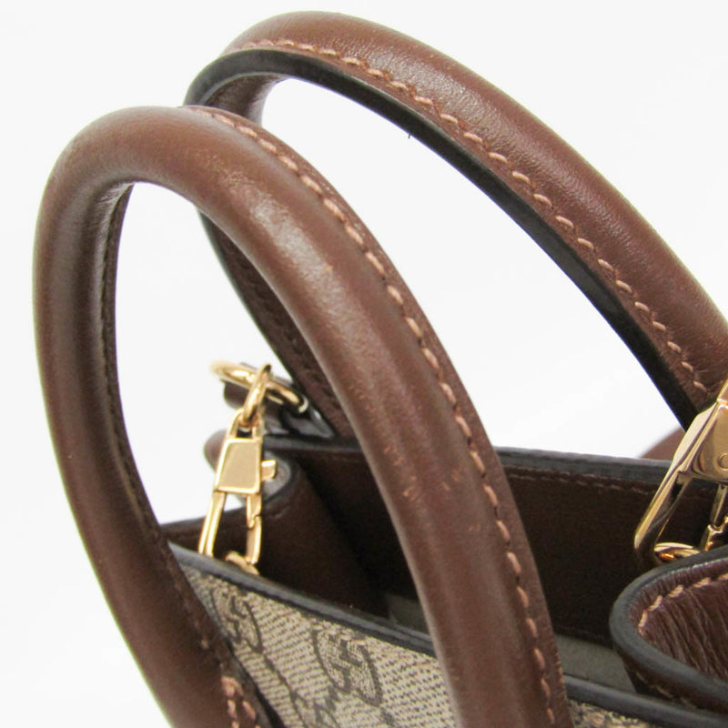 Gucci Interlocking G Patch Gg Coated Canvas Beige Bag
