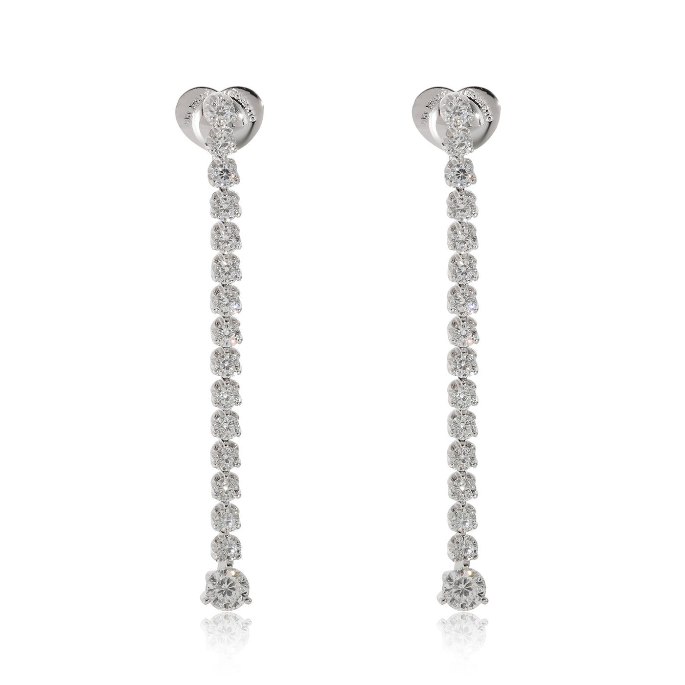 Roberto Coin Cento Tulip Drop Diamond Earrings 18k White Gold 4 1-5 Ctw