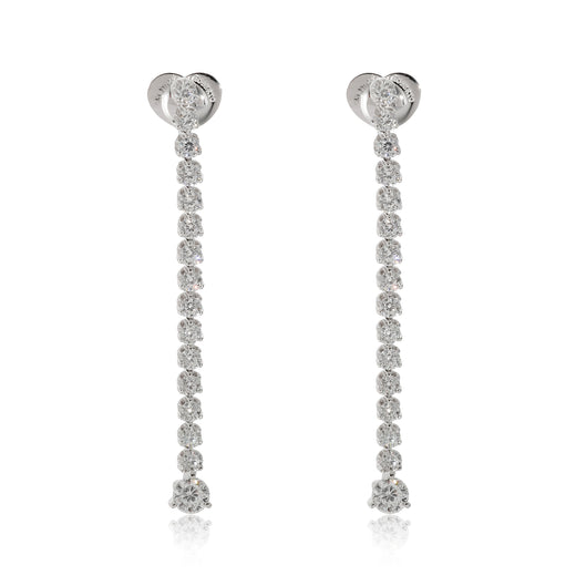 Roberto Coin Cento Tulip Drop Diamond Earrings 18k White Gold 4 1-5 Ctw