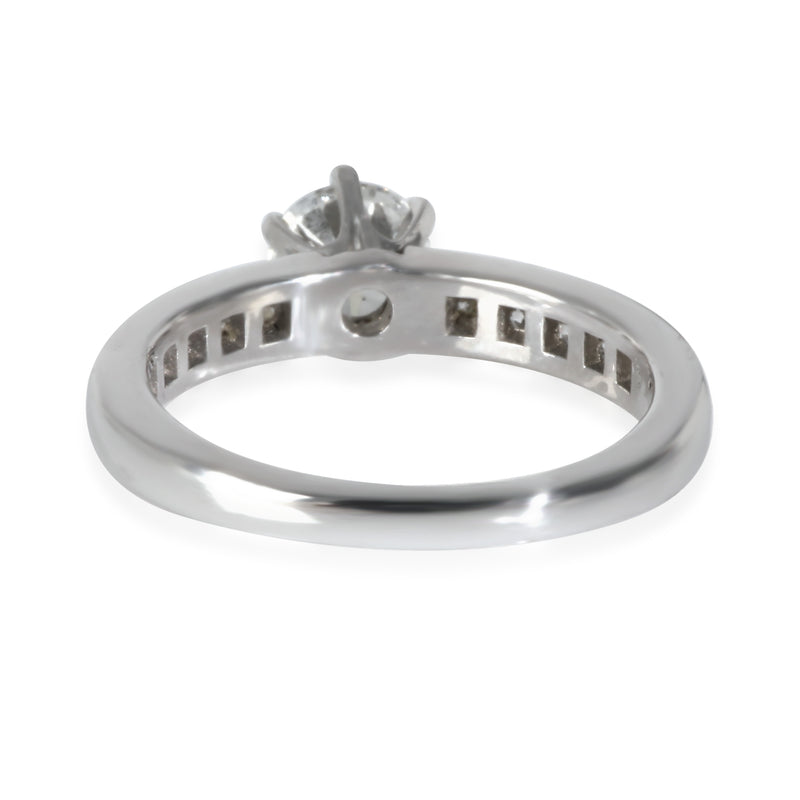 Tiffany & Co. 0.7 Ct Round Brilliant Diamond Engagement Ring 950