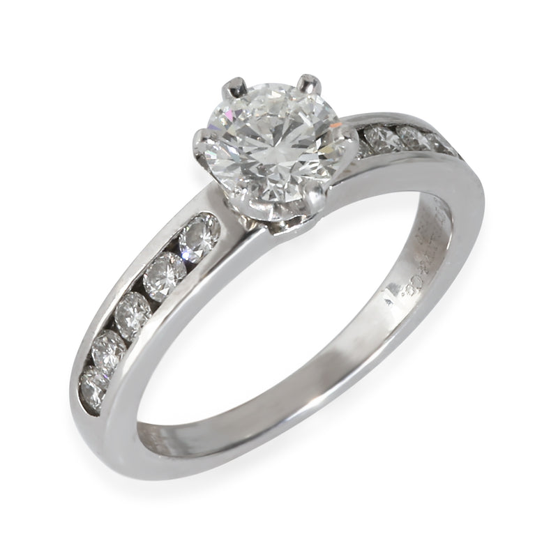 Tiffany & Co. 0.7 Ct Round Brilliant Diamond Engagement Ring 950