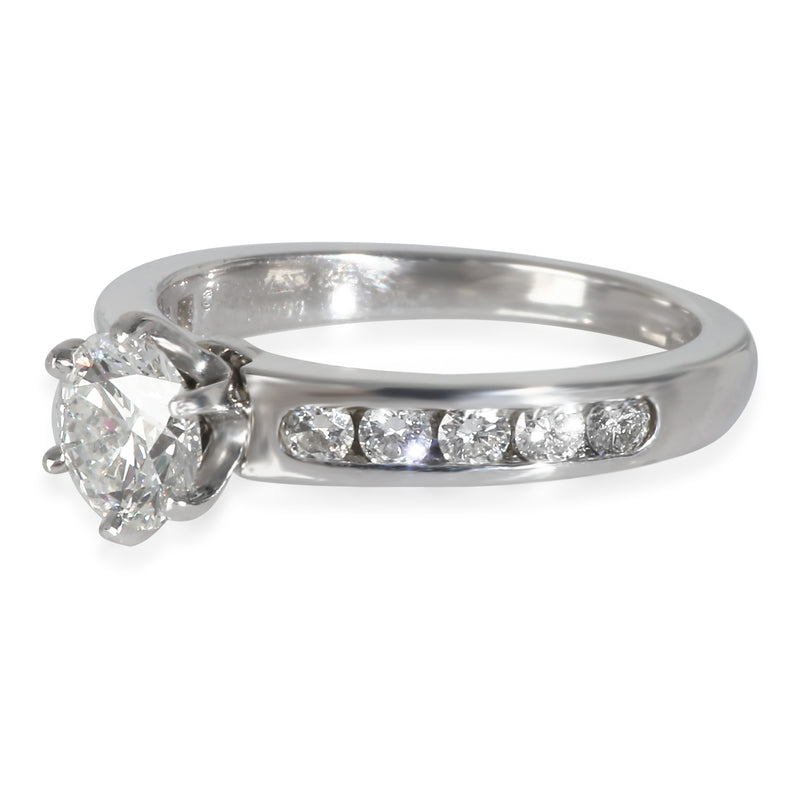 Tiffany & Co. 0.7 Ct Round Brilliant Diamond Engagement Ring 950