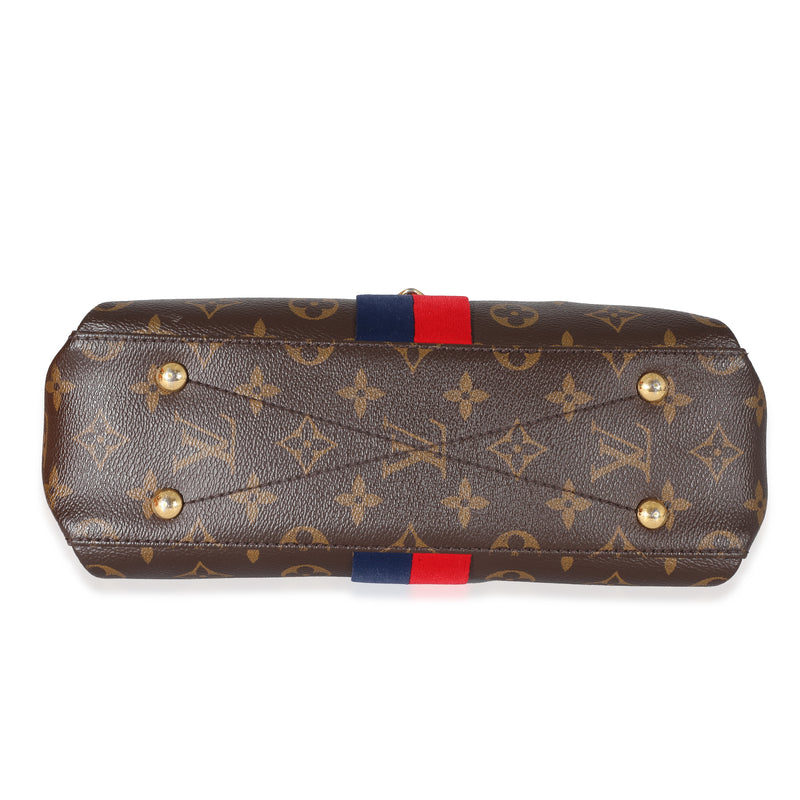Louis Vuitton Monogram Canvas Georges Bb Blue; Brown; Red Coated Canvas; Velvet Handbag