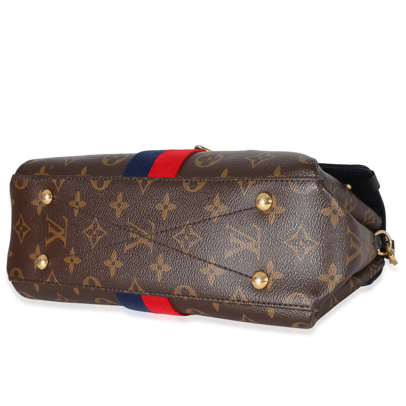 Louis Vuitton Monogram Canvas Georges Bb Blue; Brown; Red Coated Canvas; Velvet Handbag