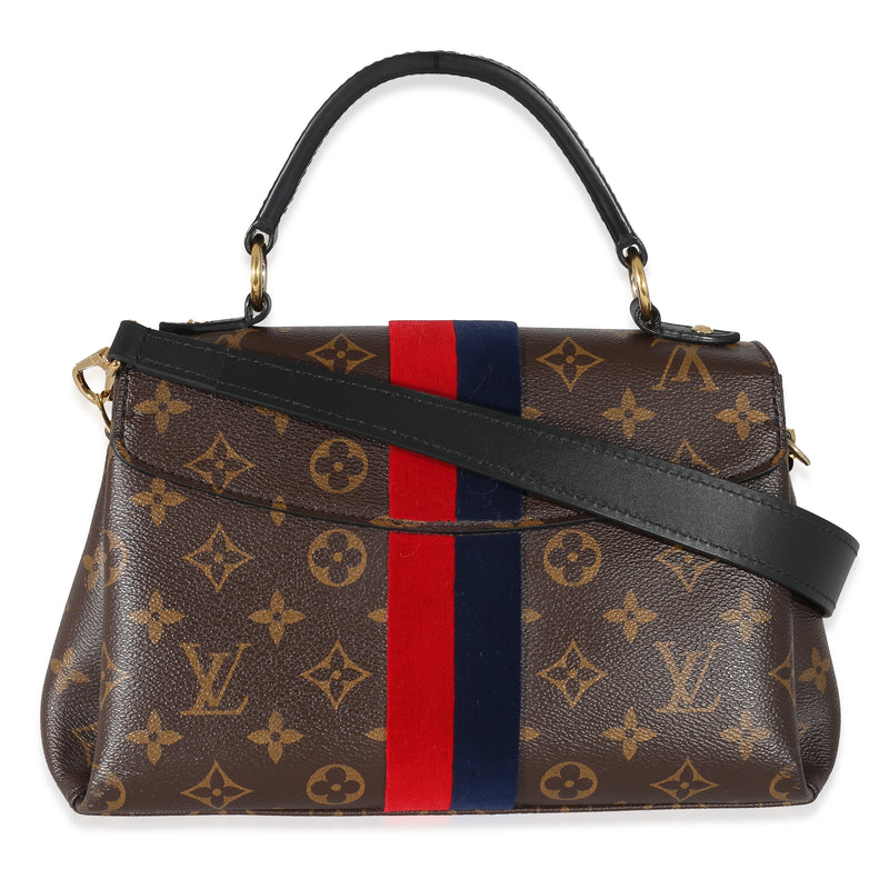 Louis Vuitton Monogram Canvas Georges Bb Blue; Brown; Red Coated Canvas; Velvet Handbag