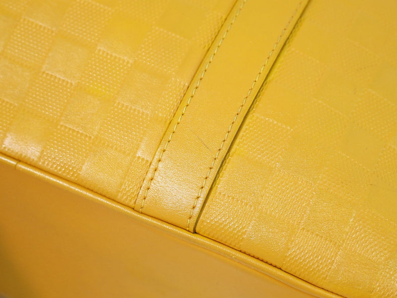 Louis Vuitton Tadao Damier Infini Leather Yellow Bag