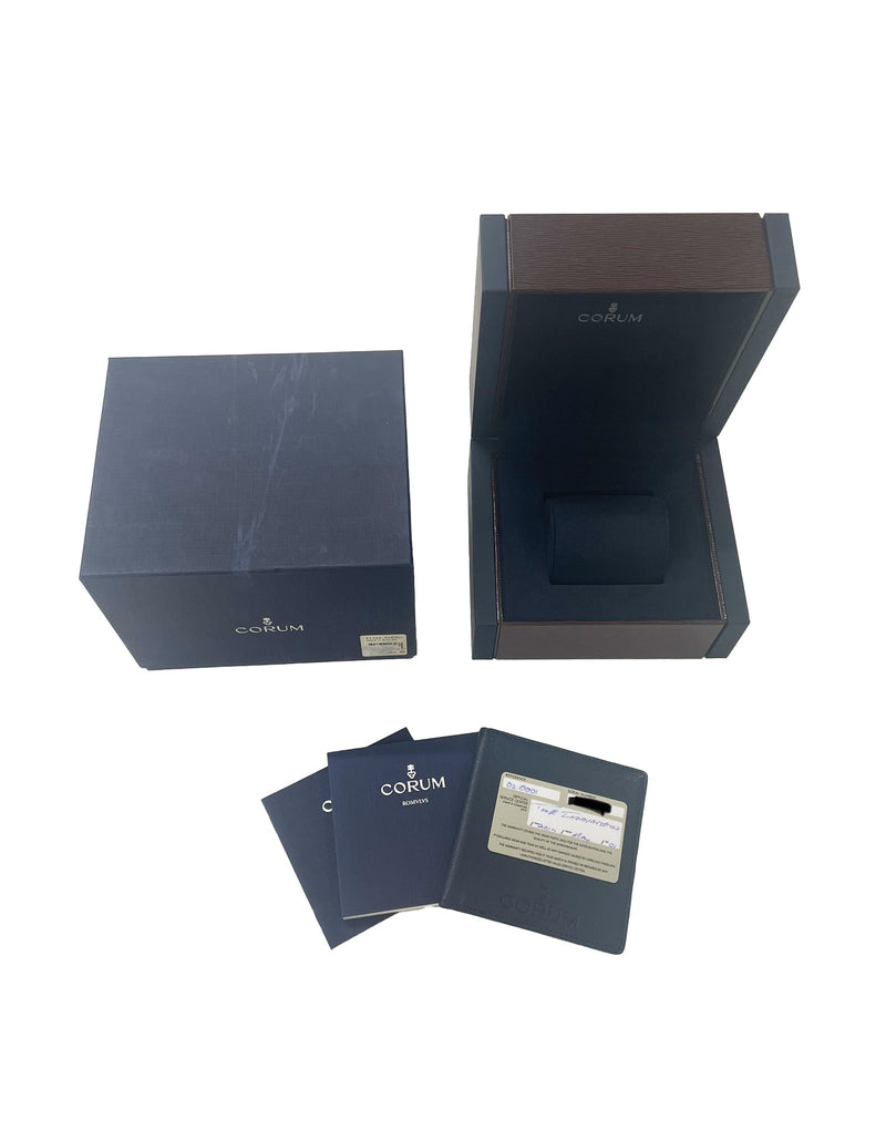 Corum Romulvs 02.0001 Mens Watch Stainless Steel Black Wrist