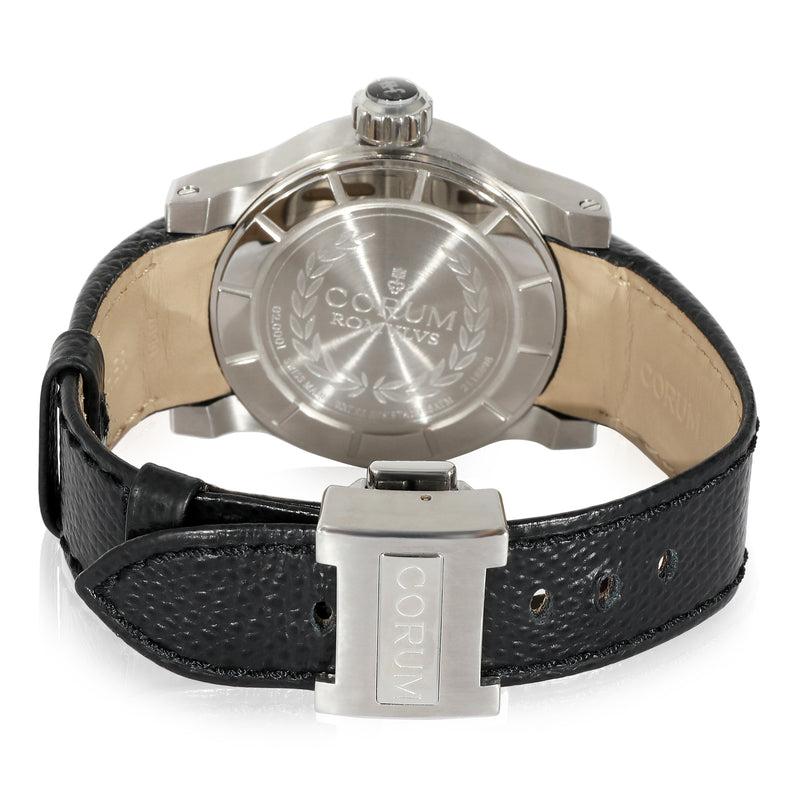 Corum Romulvs 02.0001 Mens Watch Stainless Steel Black Wrist