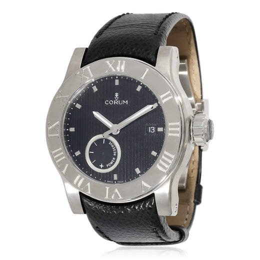 Corum Romulvs 02.0001 Mens Watch Stainless Steel Black Wrist