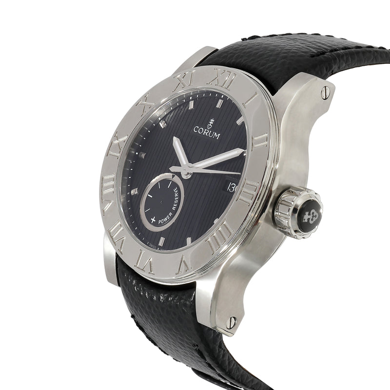 Corum Romulvs 02.0001 Mens Watch Stainless Steel Black Wrist