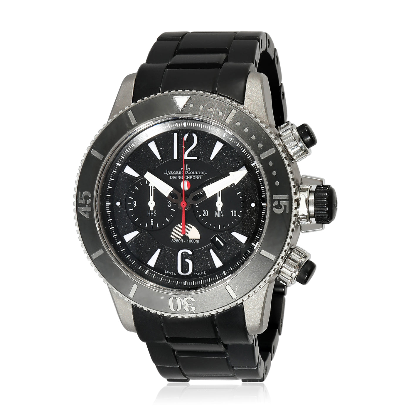 Jaeger-Lecoultre Master Compressor Navy Seal 159.t.c7 Mens Watch Titanium Black Wrist