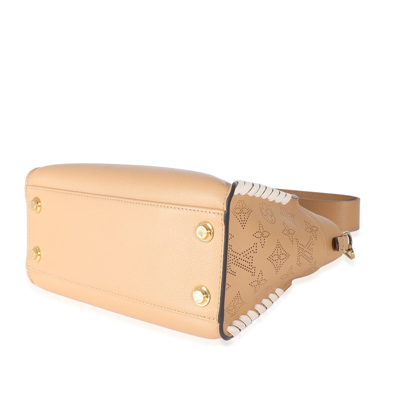 Louis Vuitton Arizona Brown Mahina Braided On My Side Pm Brown; Neutral; Tan Leather Handbag