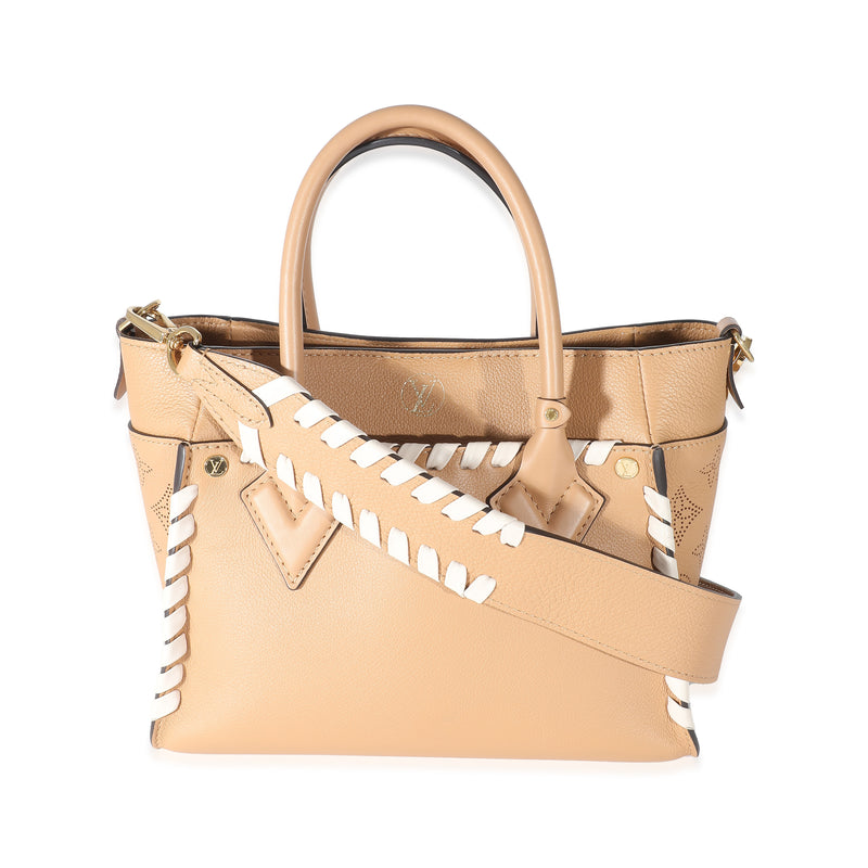Louis Vuitton Arizona Brown Mahina Braided On My Side Pm Brown; Neutral; Tan Leather Handbag