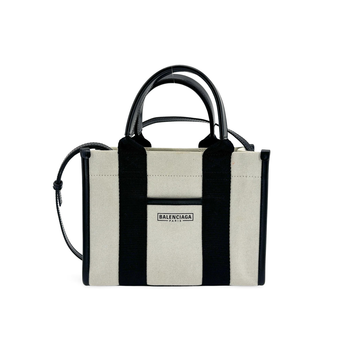 Balenciaga Hardware Canvas Black Bag