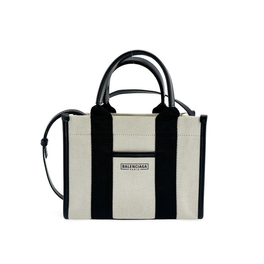 Balenciaga Hardware Canvas Black Bag