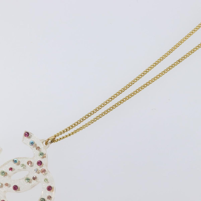 Chanel Cc Pendant Multicolor Crystal Embellished Metal Multicolour Bijoux
