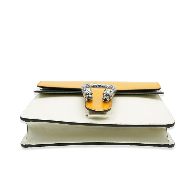 Gucci Yellow Beige Navy Tricolour Leather Mini Dionysus Black; White; Handbag