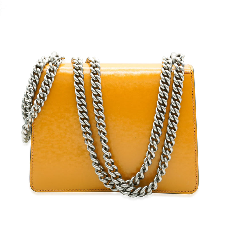 Gucci Yellow Beige Navy Tricolour Leather Mini Dionysus Black; White; Handbag