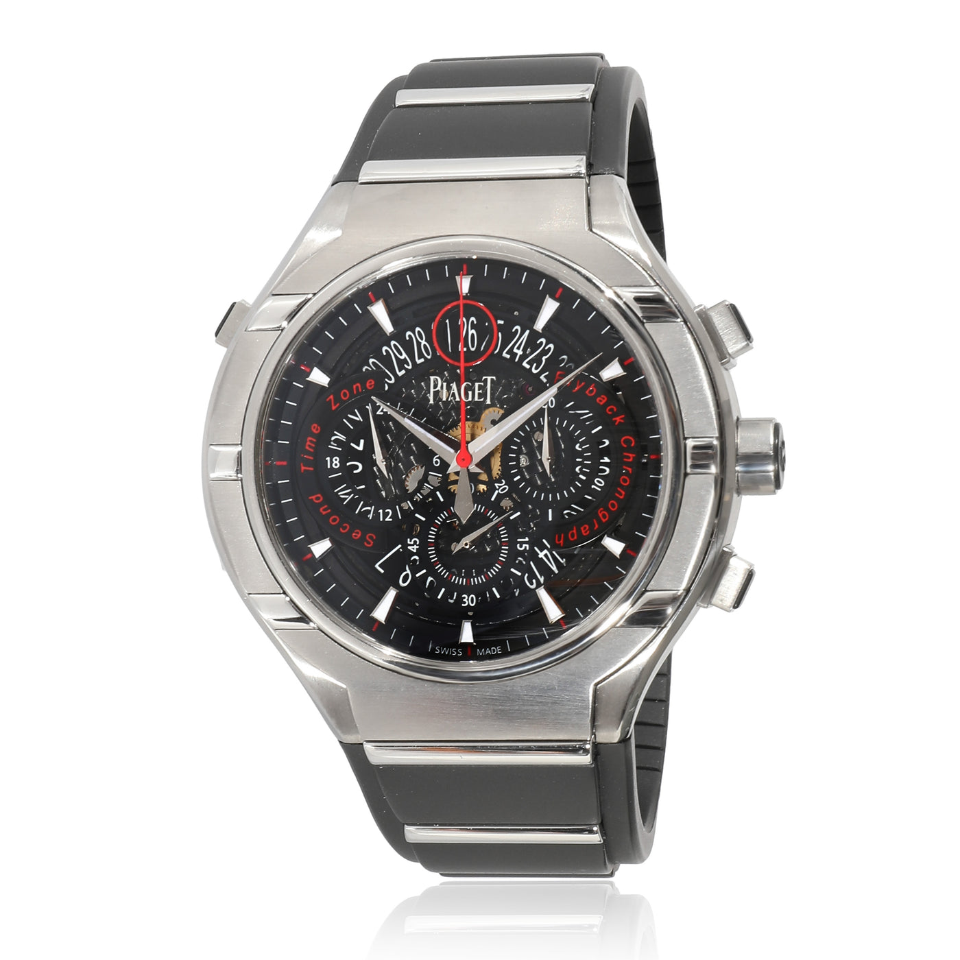 Piaget Polo Fortyfive Goa34002 Mens Watch Ss-Titanium Black Ss/titanium Wrist