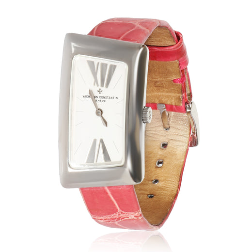 Vacheron Constantin 1972 Cambree 25015-000g-9233 Womens Watch 18k White Gold Silver Wrist