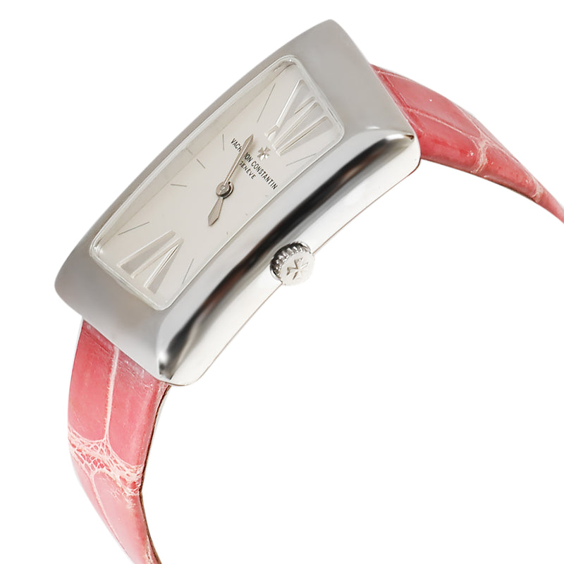 Vacheron Constantin 1972 Cambree 25015-000g-9233 Womens Watch 18k White Gold Silver Wrist