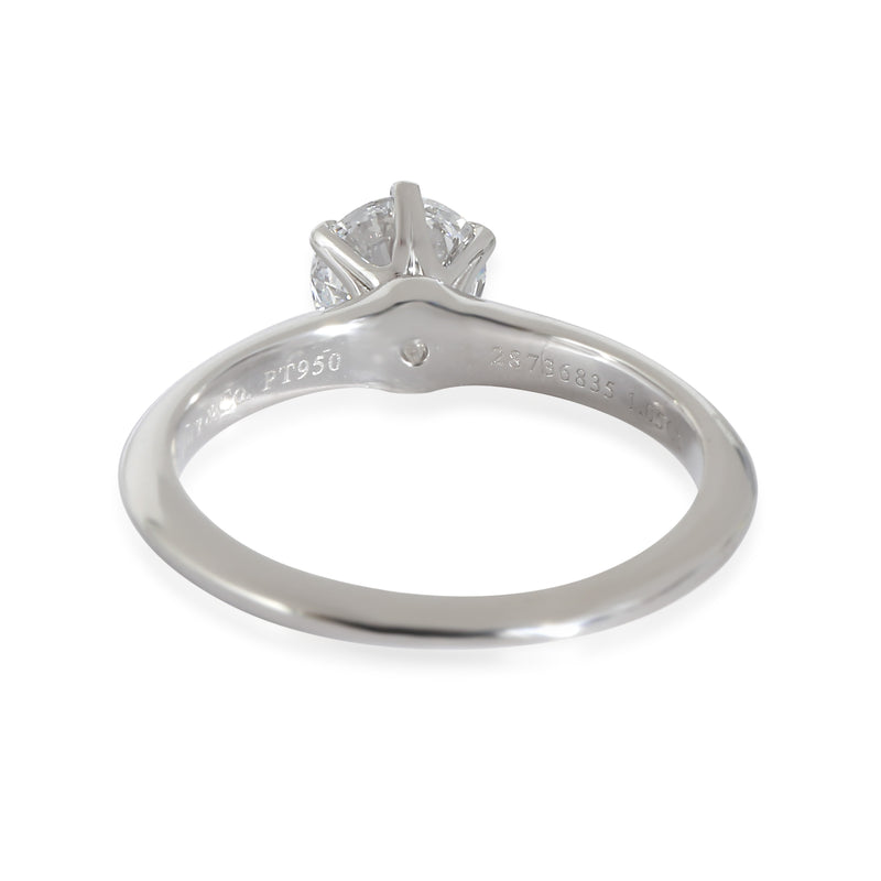 Tiffany & Co. 1.05 Ct Round Brilliant Diamond Engagement Ring 950