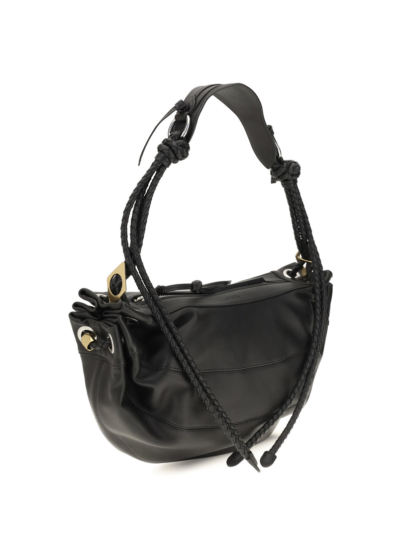 Isabel Marant Maia Shoulder Bag — Black Lambskin