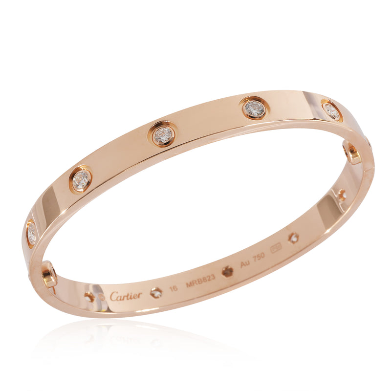 Cartier Rose Gold Diamond Love Bracelet 18k