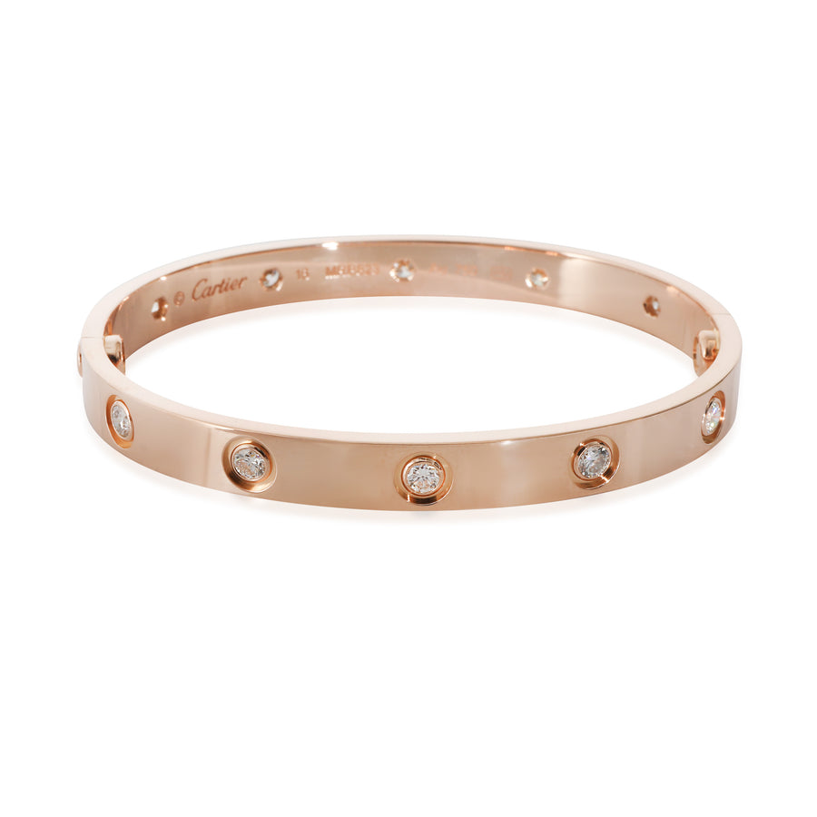 Cartier Rose Gold Diamond Love Bracelet 18k