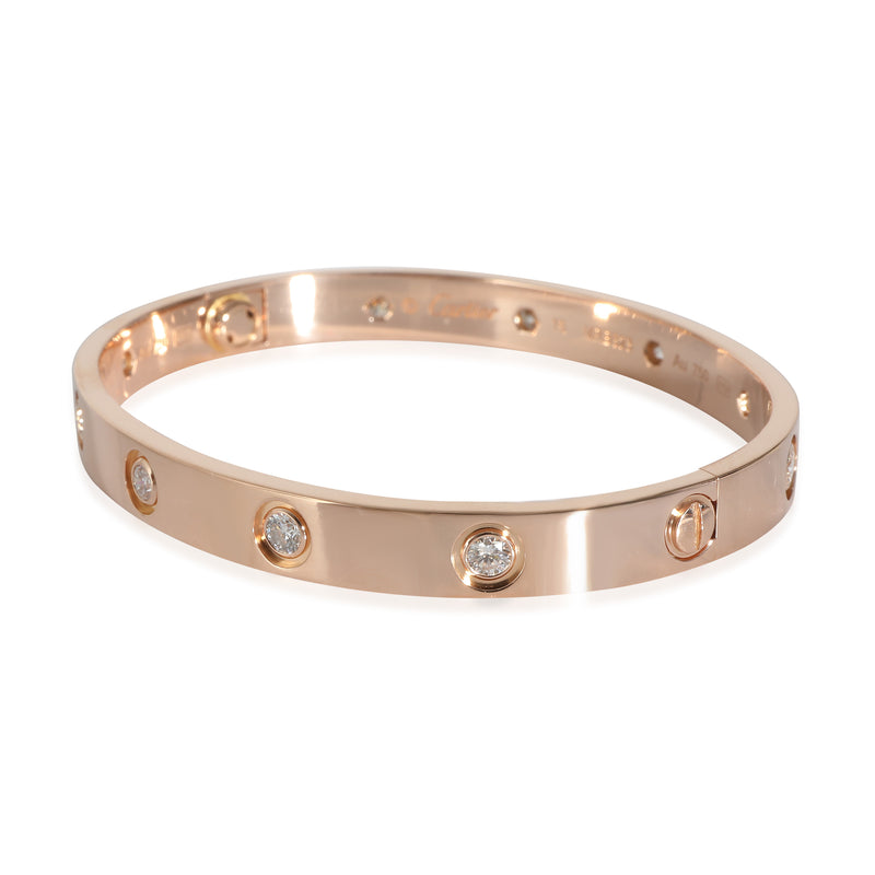 Cartier Rose Gold Diamond Love Bracelet 18k