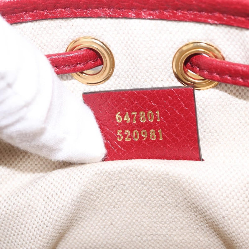Gucci Doraemon Bucket Printed Mini Gg Coated Canvas Beige Bag