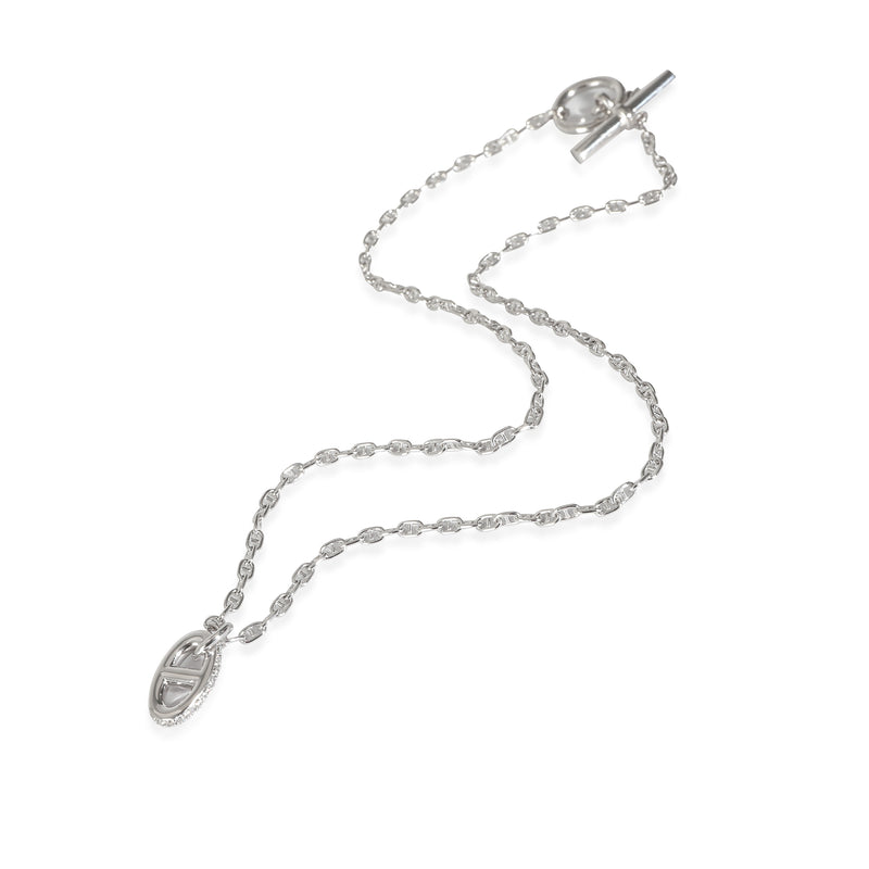Hermès Farandole Pendant 18k White Gold 0.45 Ctw
