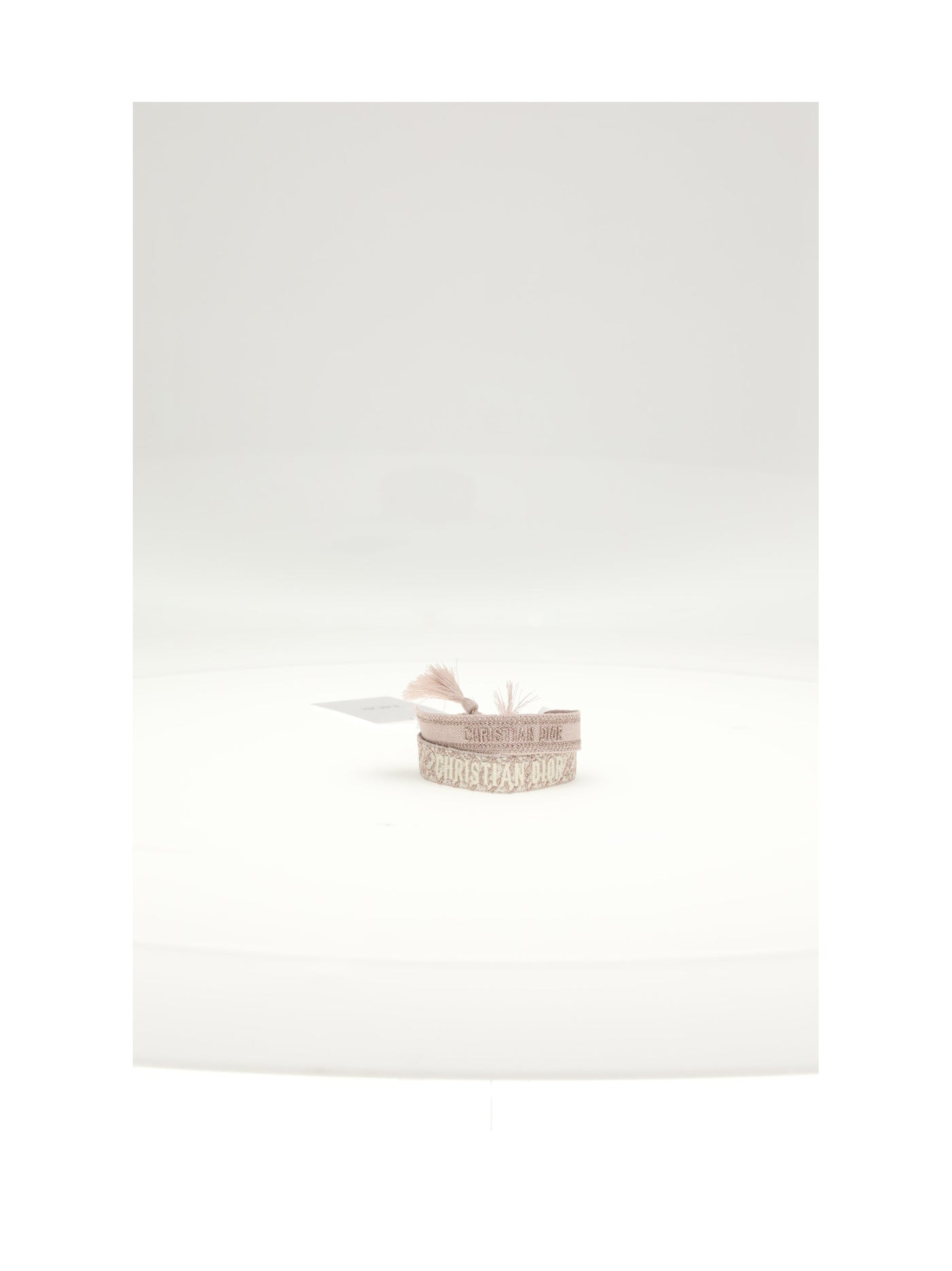 Dior Jadior Woven Cotton Bracelet — Beige Bracelets