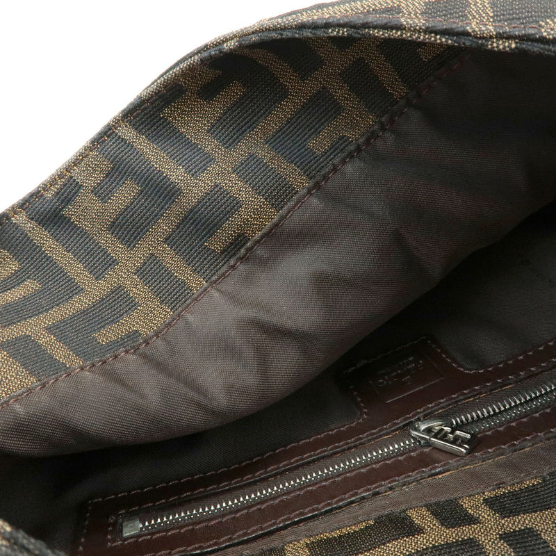 Fendi Flap Hobo Zucca Canvas Brown