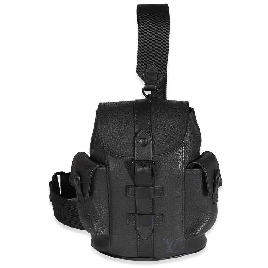 Louis Vuitton Black Taurillon Christopher Xs Backpack Leather Handbag