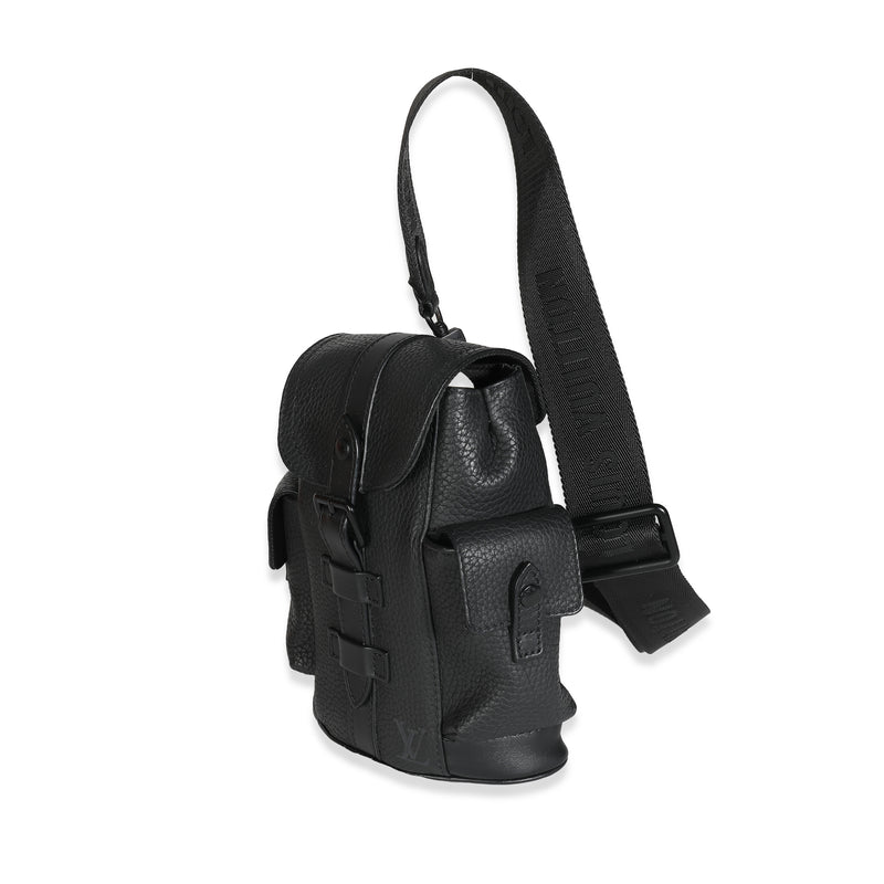 Louis Vuitton Black Taurillon Christopher Xs Backpack Leather Handbag