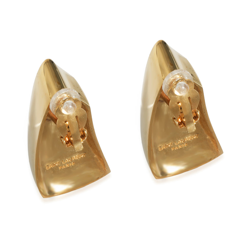 Saint Laurent Comet Triangle Clip-On Earring Base Metal