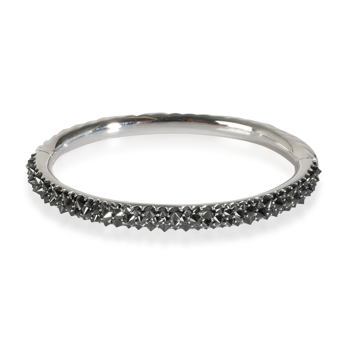 David Yurman White Gold Diamond Reverse Set Bracelet 18k