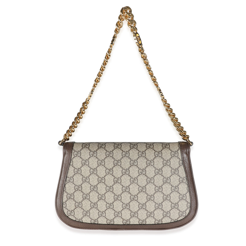Gucci Beige Gg Supreme Canvas Blondie Shoulder Bag Beige; Brown Handbag