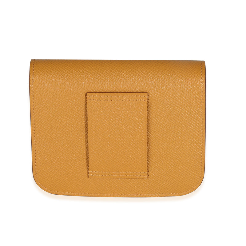 Hermès Sesame Epsom Constance Slim Wallet Phw Brown Leather