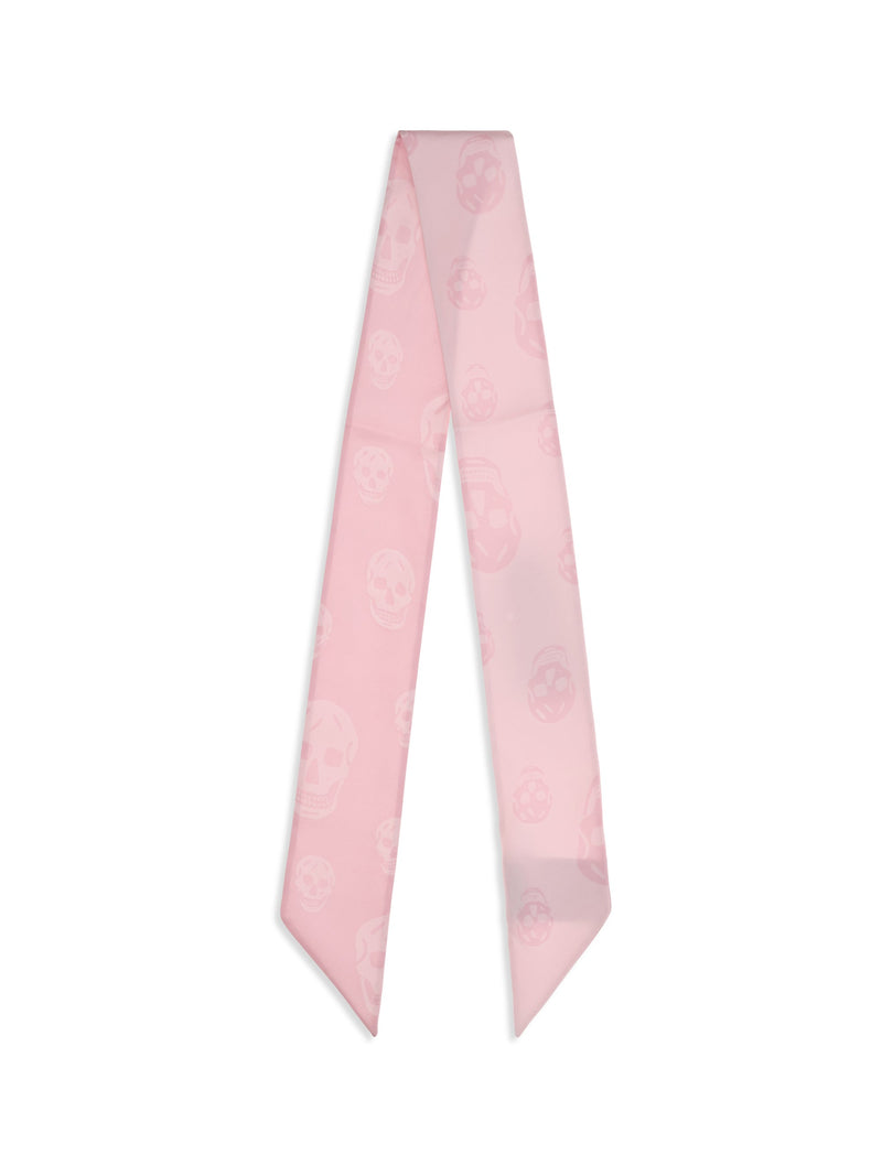 Alexander Mcqueen Scarf — Pink Silk Scarfs