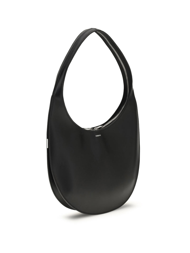 Coperni Swipe Shoulder Bag — Black Calf Leather Bos Taurus