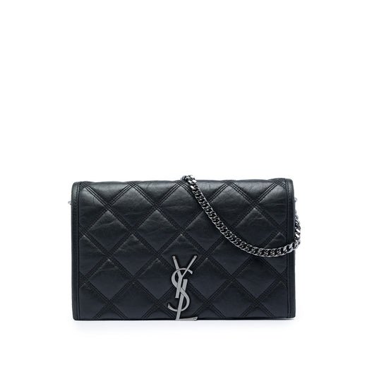 Quilted Diamond Lambskin Becky Wallet on Chain - Image 1
