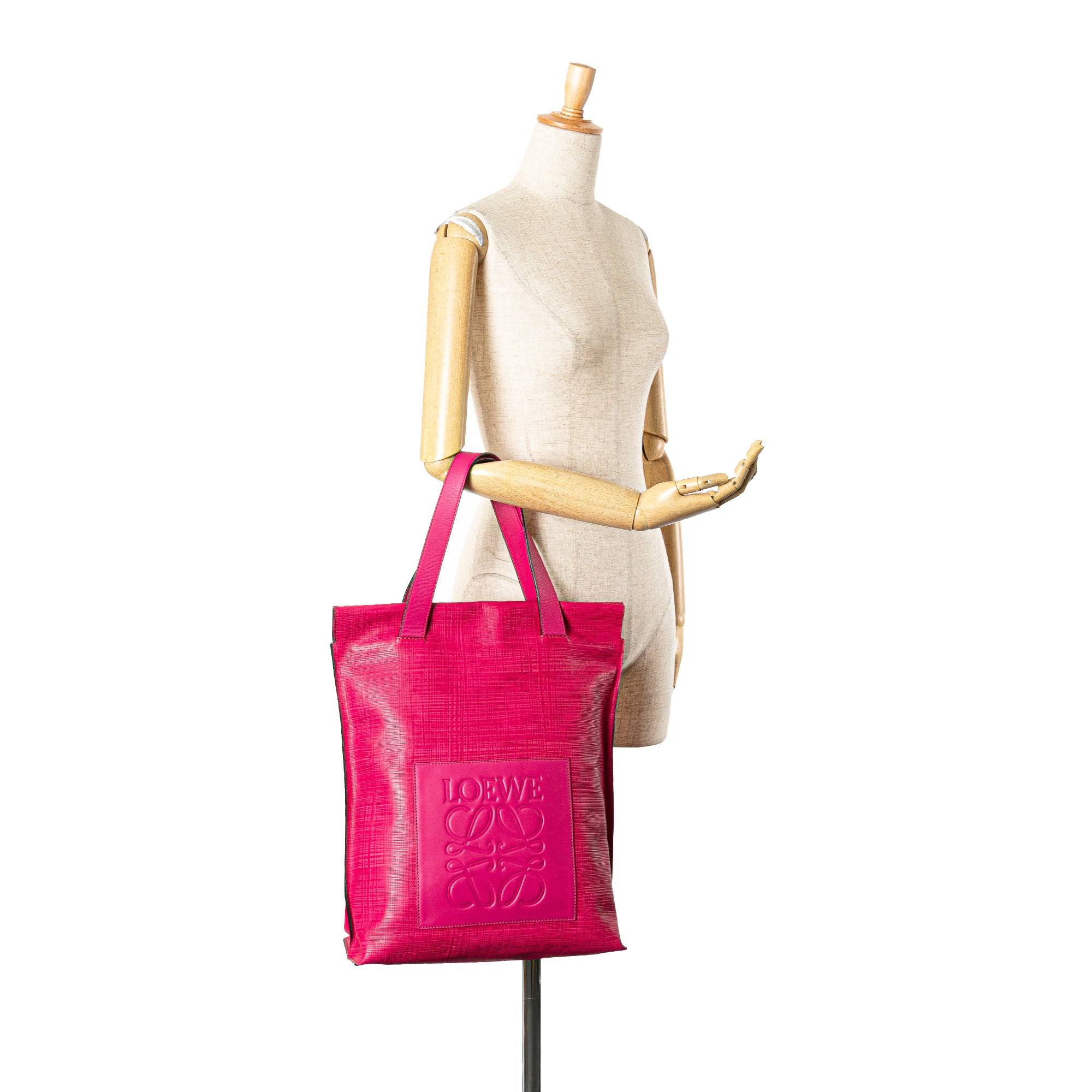 Anagram Leather Shopper Tote - Image 12