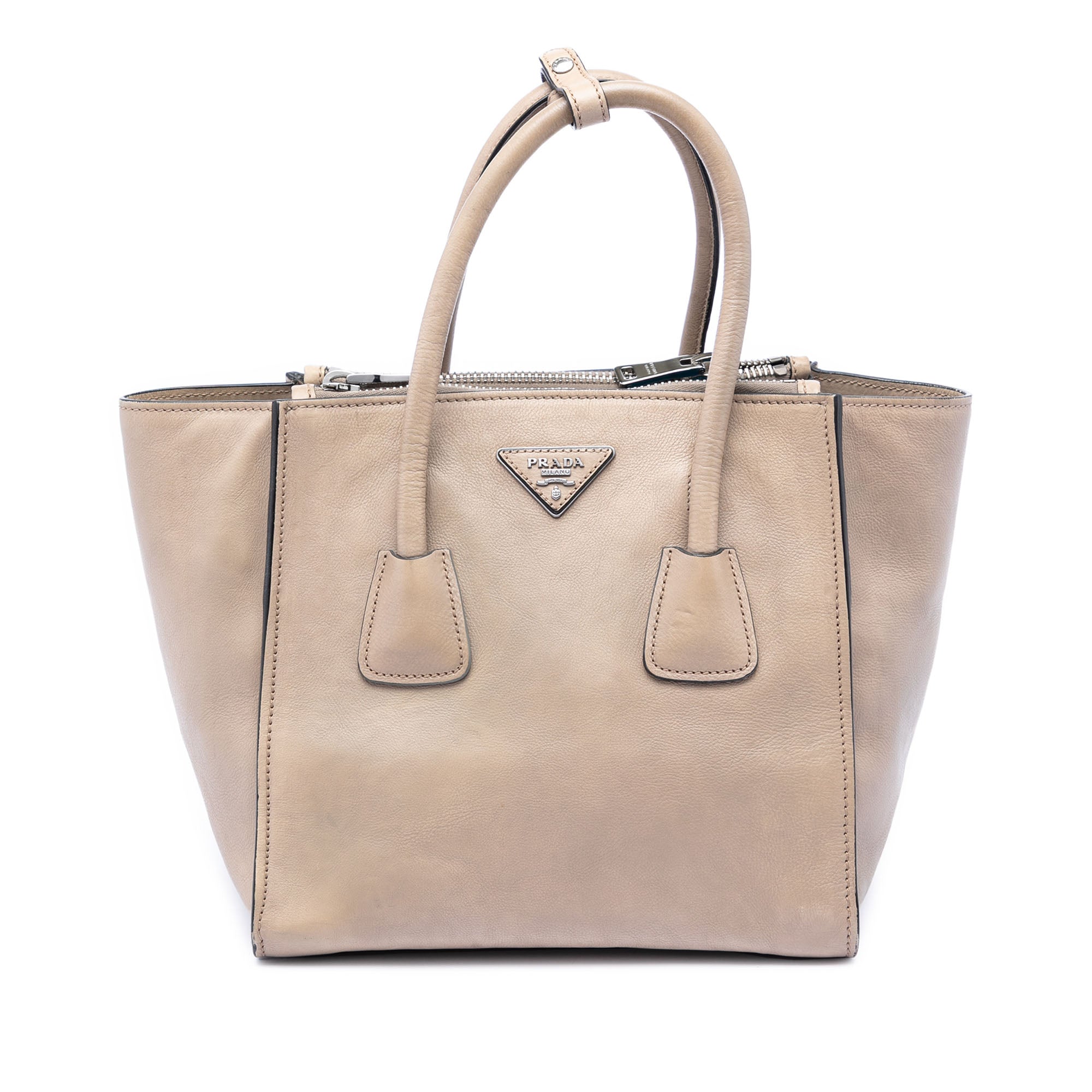 Small Glace Calf Twin Pocket Satchel - Image 1